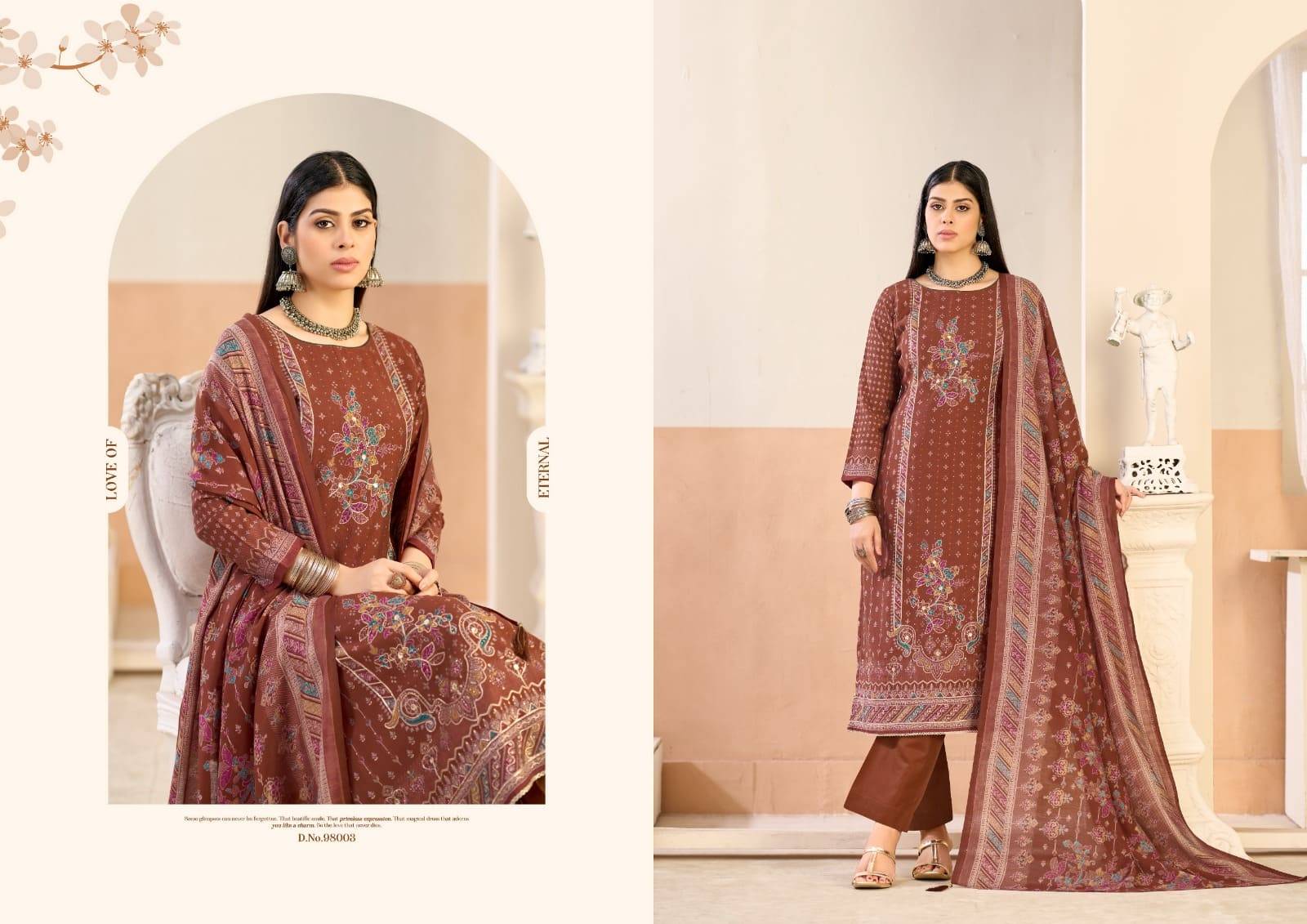 CLASSIC TOUCH BY AZARA 98001 TO 98004 Series Designer Stylish Fancy Colorful Beautiful Party Wear & Ethnic Wear Collection Pure Jam Cotton Dresses At Wholesale Price